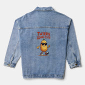 Taters Gonna Tate - Funny Potato Attitude Denim Jacket (Achterkant)