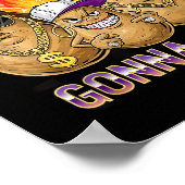 Taters Gonna Tate Funny Tato Gangster Spud Lover B Poster (Hoek)