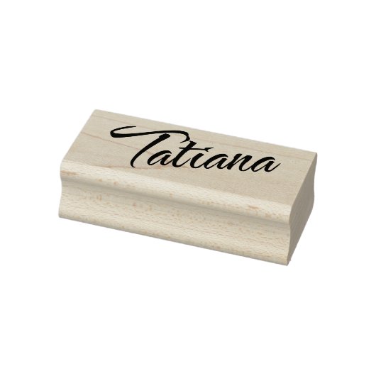 Tatiana Name Cursive Script Font Rubberstempel (Stempel)