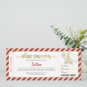 Tatoeage Get Inked Cadeau Kerstkaart Ticket Vouche Kaart (Staand voorkant)