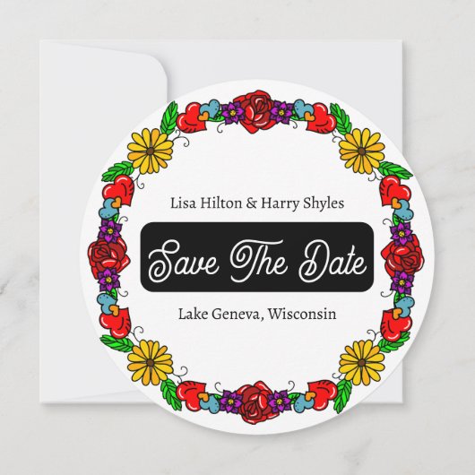 Tatoeage Graffiti Kunststijl Trouw Bewaar de Datu Kaart (Achterkant)