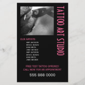 Tatoeage Kunststudio Flyer (Achterkant)