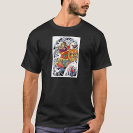 Tatoeage-ontwerp voor Samurai-krijger T-shirt