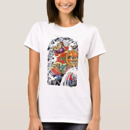 Tatoeage-ontwerp voor Samurai-krijger T-shirt