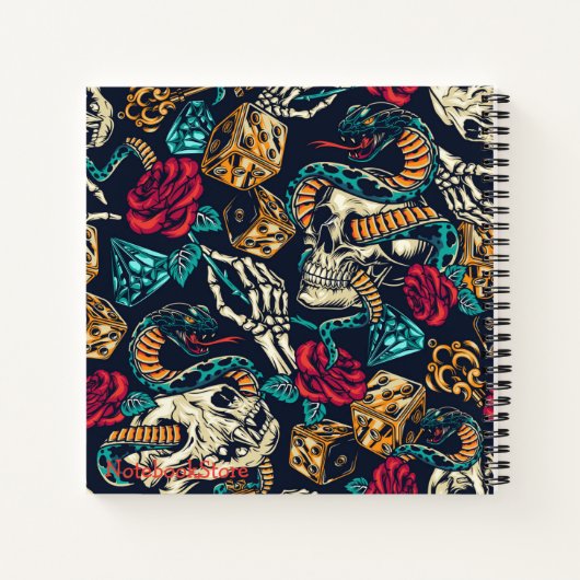 Tatoeage Patroon Notitieboek (Achterkant)