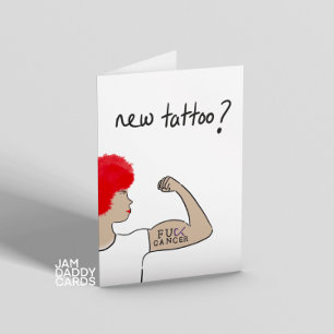 Tatoeage voor kankerbestrijder kaart