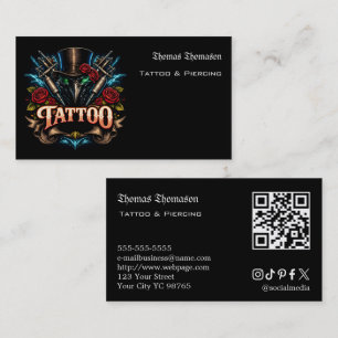 Tatoeëerder QR-code Visitekaartje