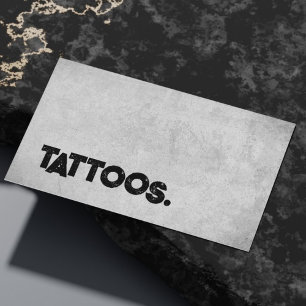 Tatoeëerder Tatoeage Kunstenaar Eenvoudig Modern B Visitekaartje