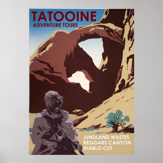 Tatooine Adventure Tours Poster (Voorkant)