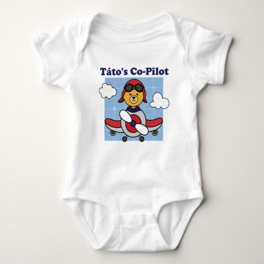 Tato's Co-Piloot - Cute Vliegtuig Romper (Voorkant)