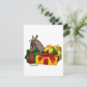 Tatou à neuf bandes - carte de vacances (Debout devant)