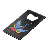 Tatouage bleu rouge avale (Devant Angle)