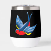 Tatouage bleu rouge avale (Avant)