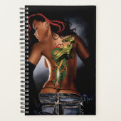 Tatouage de femme dragon de fantasy gras (Devant)