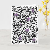 Tatouage de fleur - carte de voeux d'anniversaire (Fleur jaune)