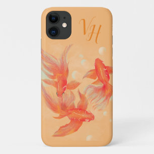 tatouage de poisson koi or Art Coque-Mate coque ip