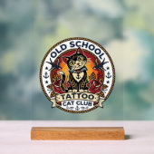 Tatouage École Ancienne Chat Mignon Design - École (Neutre)