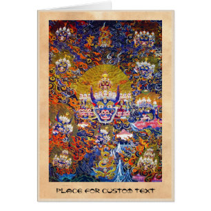 Tatouage oriental frais d'un dieu de la mort de