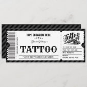 Tatouage personnel Obtenir Enked Carte cadeau Vouc (Devant / Derrière)