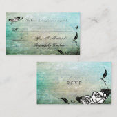 Tatouage Sugar Crâne Muerte Cartes RSVP (Devant / Derrière)