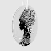 Tatouage Tribal Portrait de Fille Africaine (devant)