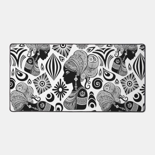 Tatouage Tribal Portrait de Fille Africaine (Recto)