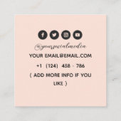 Tatouages Artiste Carte de visite graphique (Dos)