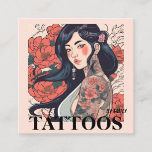 Tatouages Artiste Carte de visite graphique