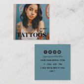 Tatouages Artiste Carte de visite graphique (Devant / Derrière)