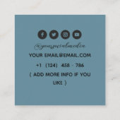 Tatouages Artiste Carte de visite graphique (Dos)