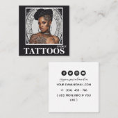 Tatouages Artiste Carte de visite graphique (Devant / Derrière)