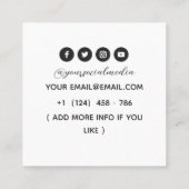 Tatouages Artiste Carte de visite graphique (Dos)