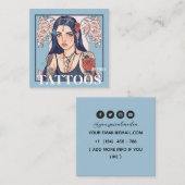 Tatouages Artiste Carte de visite graphique (Devant / Derrière)