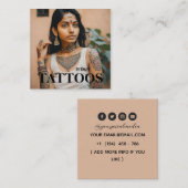 Tatouages Artiste Carte de visite graphique (Devant / Derrière)