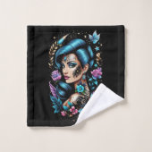 Tatouages Et Roses (Gant de toilette)
