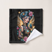 Tatouages Et Roses 2 (Gant de toilette)