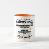 Tätowierte Krankenschwester Geschenkide Tasse Mok (Midden)