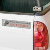Tatra Sheepdog ON BOARD Bumpersticker (Op Truck)