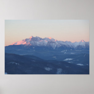 Tatras bij zonsopgang poster