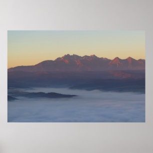Tatras sunrise uitzicht poster
