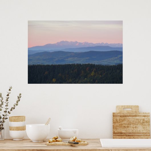 Tatras uitzicht poster (Keuken)