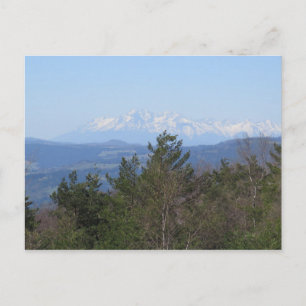 Tatras uitzicht van Beskid Sadecki Briefkaart