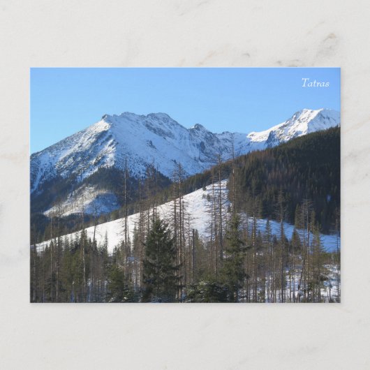 Tatras winter briefkaart (Voorkant)