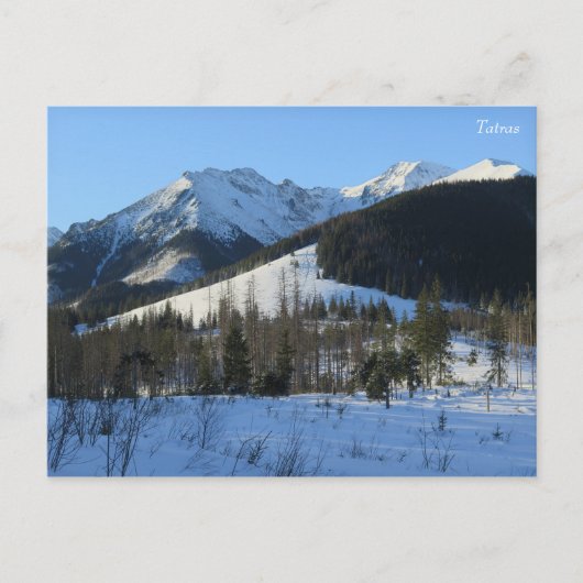Tatras winter briefkaart (Voorkant)
