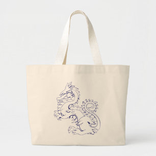 Tatsu Aziatische draak zijn fantastische mythische Grote Tote Bag