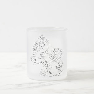 Tatsu Aziatische draak zijn fantastische mythische Matglas Koffiemok