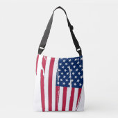 Tatted American Flag Crossbody Tas (Voorkant)
