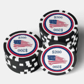 Tatted American Flag Pokerchips (Opstapeling)