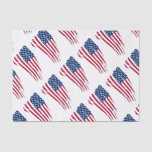 Tatted American Flag Tissuepapier