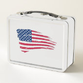 Tattered American Flag Lunch Box (Achterkant)